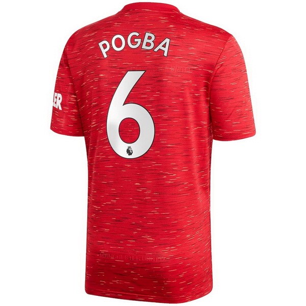 Maglia Manchester United NO.6 Pogba Prima 20/21 Rosso